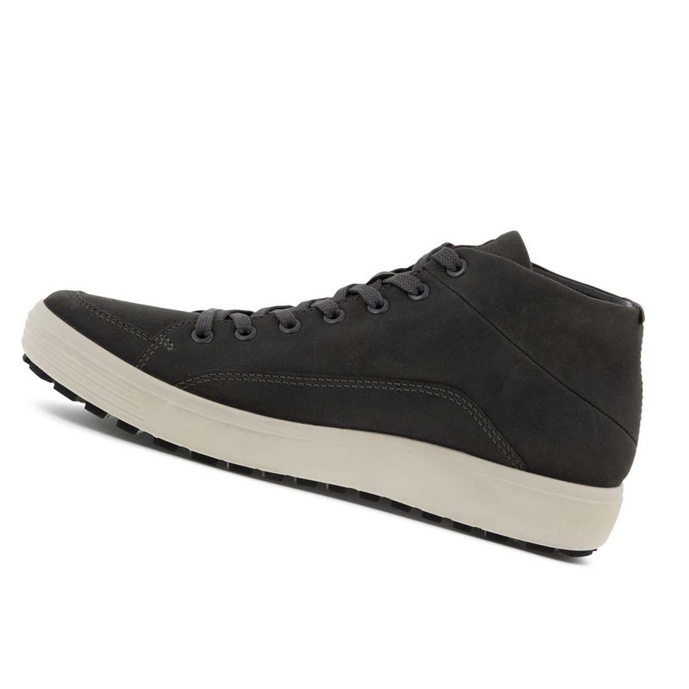 Men's Ecco Soft 7 Tred Urban Casual Shoes Black | USA 484VRW